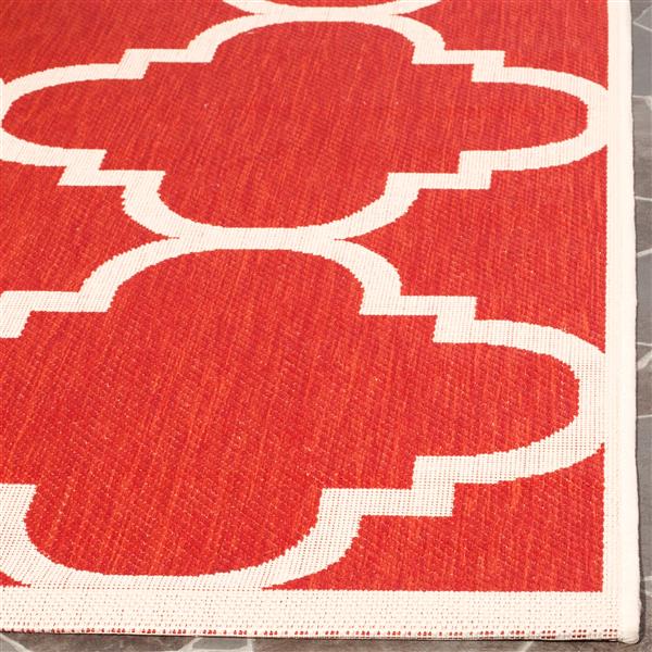 Safavieh Courtyard Rug - 2.3-ft x 6.6-ft - Polypropylene - Red