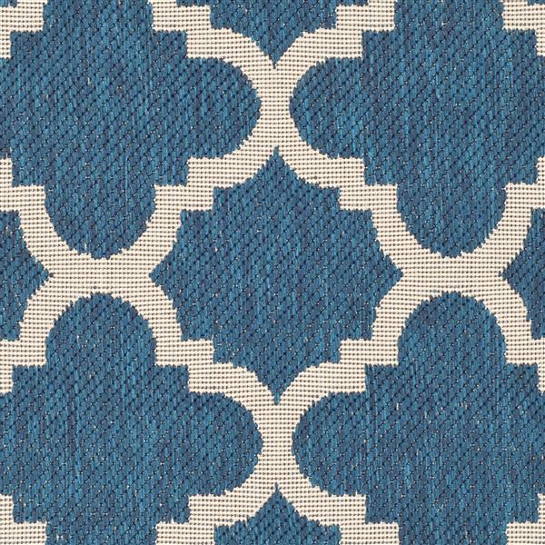 Safavieh Courtyard Rug - 2.3-ft x 6.6-ft - Polypropylene - Navy Blue