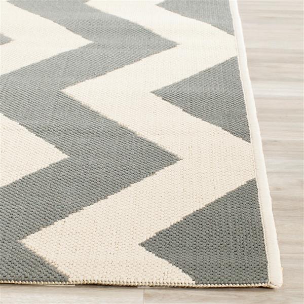 Safavieh Courtyard Rug - 2.3-ft x 8-ft - Polypropylene - Gray/Beige