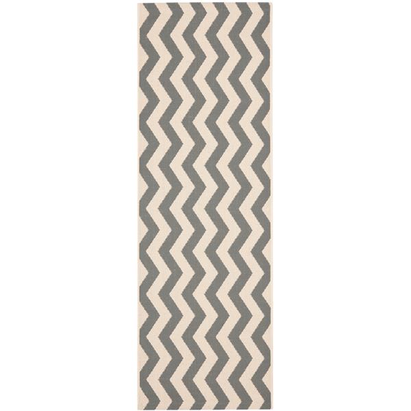 Safavieh Courtyard Rug - 2.3-ft x 8-ft - Polypropylene - Gray/Beige