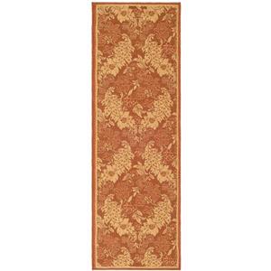 Safavieh Courtyard Rug - 2.3-ft x 6.6-ft - Polypropylene - Brick