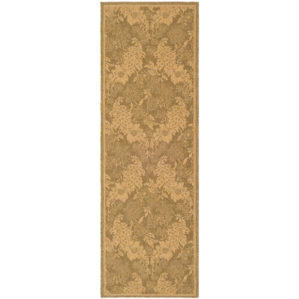 Safavieh Courtyard Rug - 2.3-ft x 6.6-ft - Polypropylene - Gold/Natural