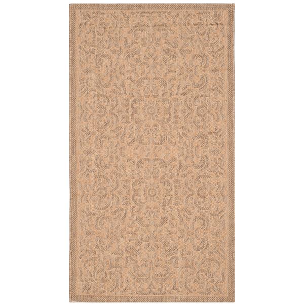 Safavieh Courtyard Rug - 4-ft x 5.6-ft - Polypropylene - Natural/Gold