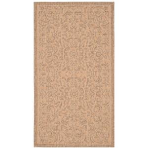 Safavieh Courtyard Rug - 4-ft x 5.6-ft - Polypropylene - Natural/Gold