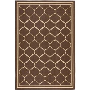 Safavieh Courtyard Rug - 5.3' x 7.6' - Polypropylene - Chocolate