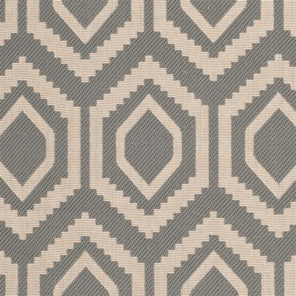 Safavieh Courtyard Rug - 5.3-ft x 7.6-ft - Polypropylene - Anthracite