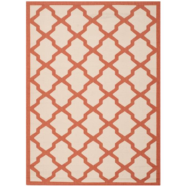 Safavieh Courtyard Rug - 5.3-ft x 7.6-ft - Polypropylene - Beige