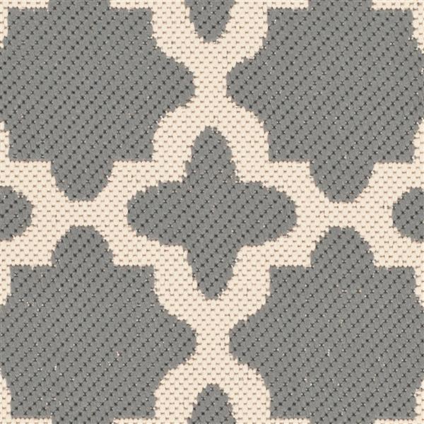 Safavieh Courtyard Rug - 2.3-ft x 10-ft - Polypropylene - Anthracite