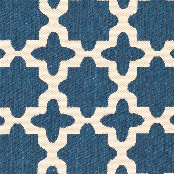 Safavieh Courtyard Rug - 5.3-ft x 7.6-ft - Polypropylene - Navy Blue