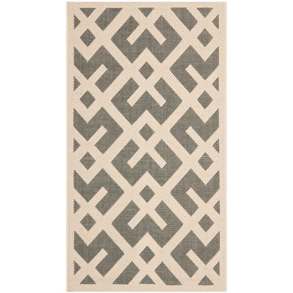 Safavieh Courtyard Rug - 2.6-ft x 5-ft - Polypropylene - Ivory