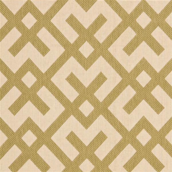 Safavieh Courtyard Rug - 4-ft x 4-ft - Polypropylene - Beige/Green