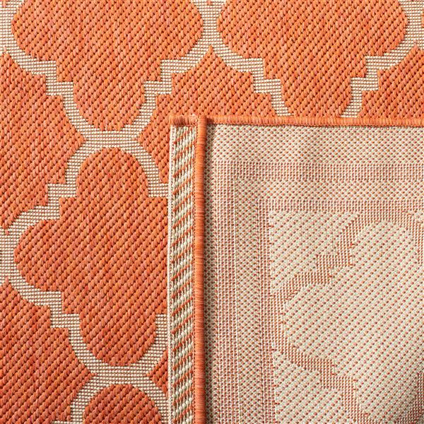 Safavieh Courtyard Rug - 2.3-ft x 12-ft - Polypropylene - Terracotta
