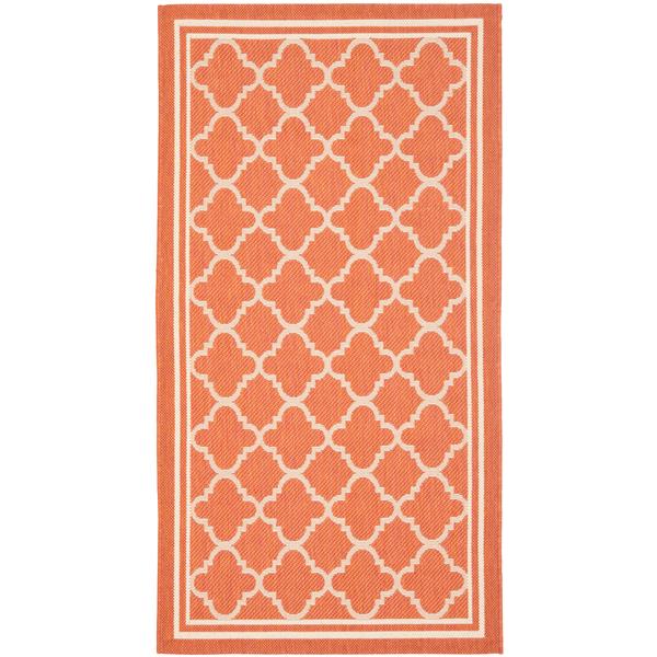 Safavieh Courtyard Rug - 2.6-ft x 5-ft - Polypropylene - Terracotta