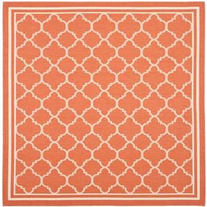 Safavieh Courtyard Rug - 5.3-ft x 5.3-ft - Polypropylene - Terracotta