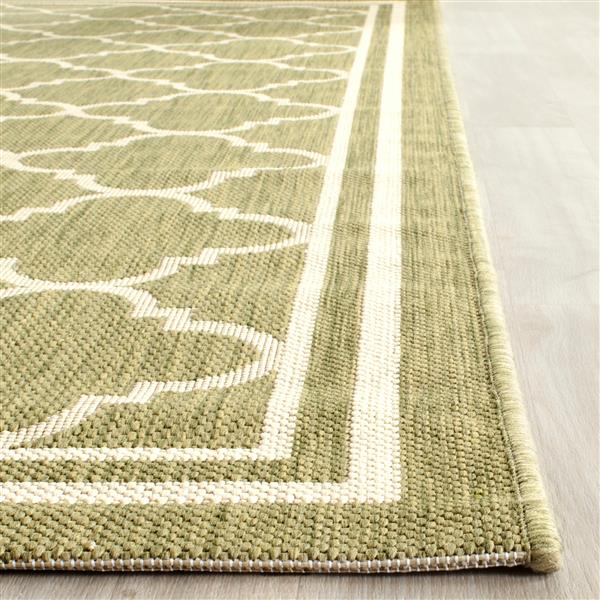 Safavieh Courtyard Rug - 5.3-ft x 7.6-ft - Polypropylene - Green/Beige