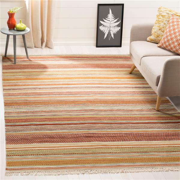 Safavieh Kilim Rug - 8-ft x 10-ft - Polyester - Brown