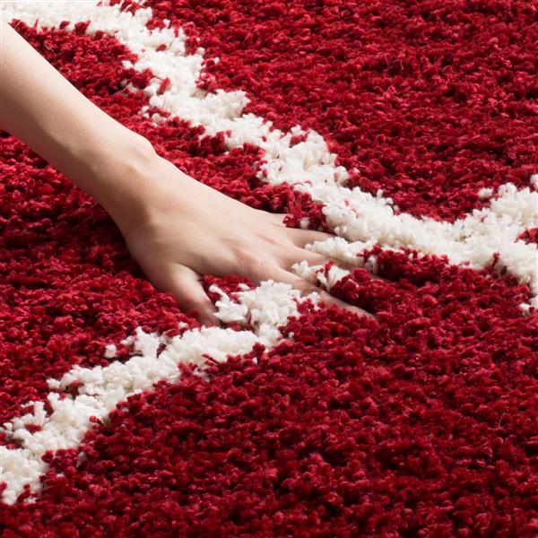 Safavieh Hudson Rug 8' x 10' Polypropylene Red/Ivory SGH283R8 RONA