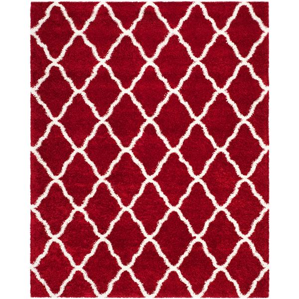 Safavieh Hudson Rug 8' x 10' Polypropylene Red/Ivory SGH283R8 RONA