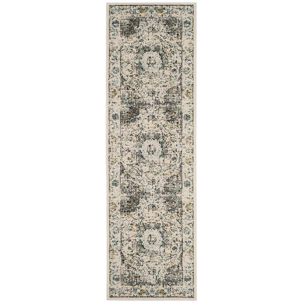 Safavieh Evoke Rug - 2.2-ft x 7-ft - Polypropylene - Gray/Gold