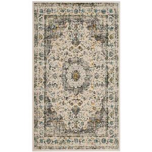 Safavieh Evoke Rug - 3-ft x 5-ft - Polypropylene - Gray/Gold