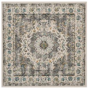 Safavieh Evoke Rug - 5.1-ft x 5.1-ft - Polypropylene - Gray/Gold