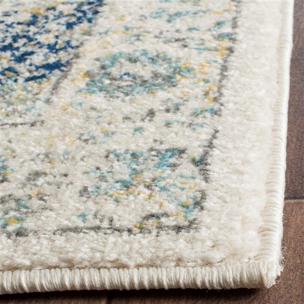 Safavieh Evoke Rug - 2.2-ft x 9-ft - Polypropylene - Ivory/Blue