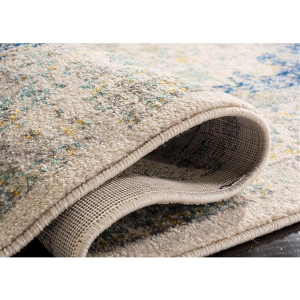 Safavieh Evoke Rug - 2.2-ft x 9-ft - Polypropylene - Ivory/Blue