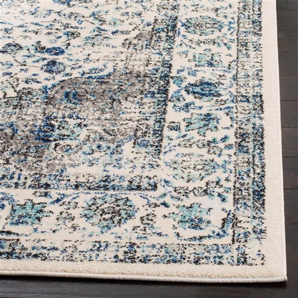 Safavieh Evoke Rug - 12-ft x 18-ft - Polypropylene - Gray/Ivory