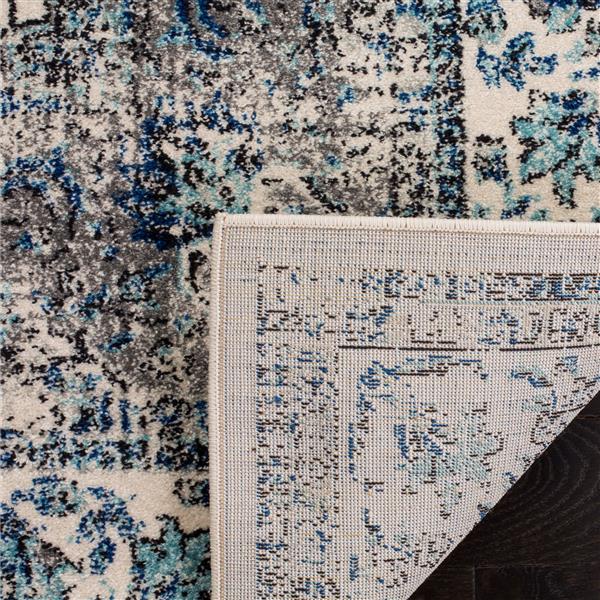 Safavieh Evoke Rug - 5.1-ft x 5.1-ft - Polypropylene - Gray/Ivory