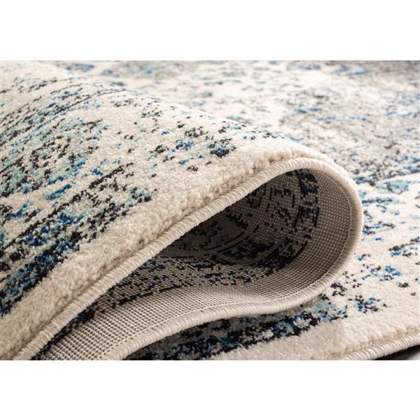 Safavieh Evoke Rug - 5.1-ft x 5.1-ft - Polypropylene - Gray/Ivory