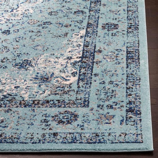 Safavieh Evoke Rug - 5.1-ft x 5.1-ft - Polypropylene - Light Blue