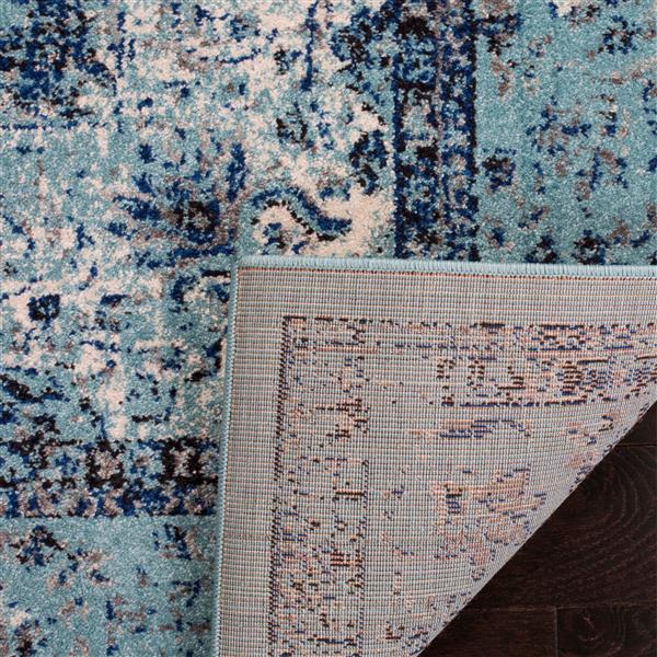 Safavieh Evoke Rug - 5.1-ft x 5.1-ft - Polypropylene - Light Blue