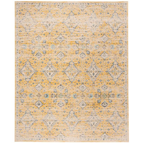 Safavieh Evoke Rug - 10-ft x 14-ft - Polypropylene - Gold/Ivory