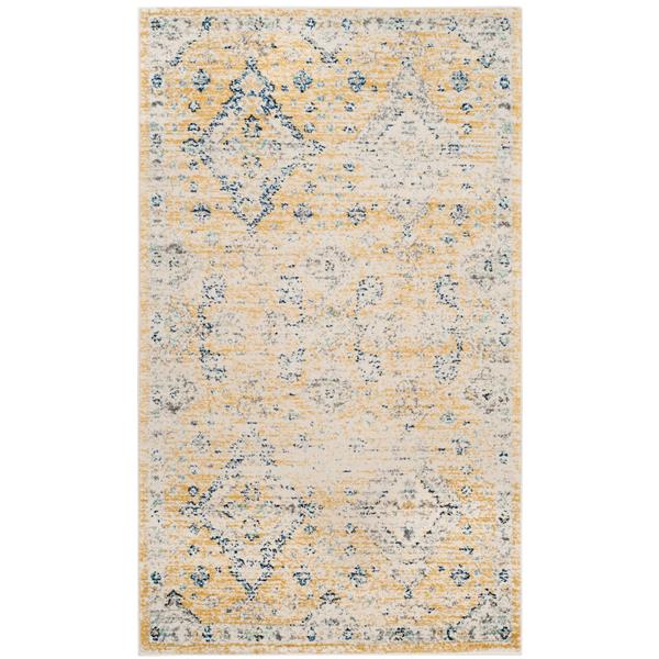 Safavieh Evoke Rug - 3-ft x 5-ft - Polypropylene - Gold/Ivory