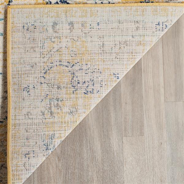 Safavieh Evoke Rug - 4-ft x 6-ft - Polypropylene - Gold/Ivory