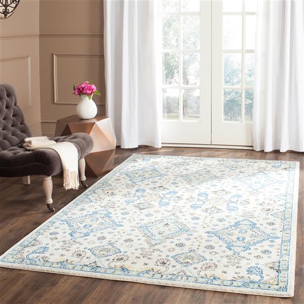 Safavieh Evoke Rug - 2.2-ft x 4-ft - Polypropylene - Ivory/Light Blue