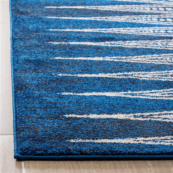 Safavieh Evoke Rug - 2.2' x 9' - Polypropylene - Royal Blue/Ivory
