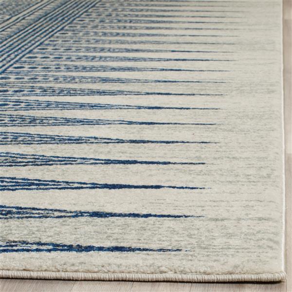 Safavieh Evoke Rug - 2.2-ft x 7-ft - Polypropylene - Ivory/Blue