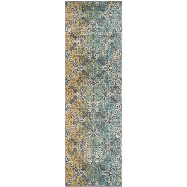 Safavieh Evoke Rug - 2.2-ft x 11-ft - Polypropylene - Gray/Ivory