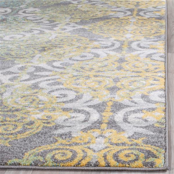 Safavieh Evoke Rug - 4-ft x 6-ft - Polypropylene - Gray/Ivory