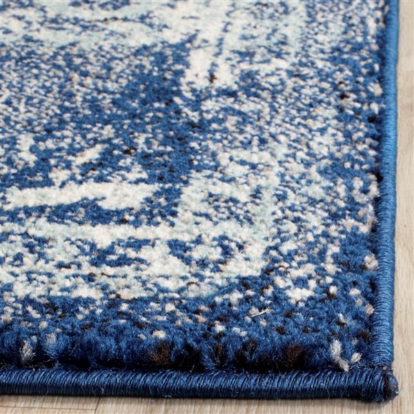 Safavieh Evoke Rug - 11-ft x 15-ft - Polypropylene - Navy Blue/Ivory