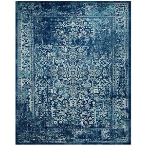 Safavieh Evoke Rug - 11-ft x 15-ft - Polypropylene - Navy Blue/Ivory