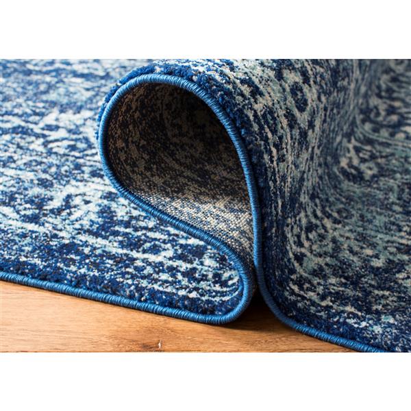 Safavieh Evoke Rug - 2.2-ft x 11-ft - Polypropylene - Navy Blue/Ivory