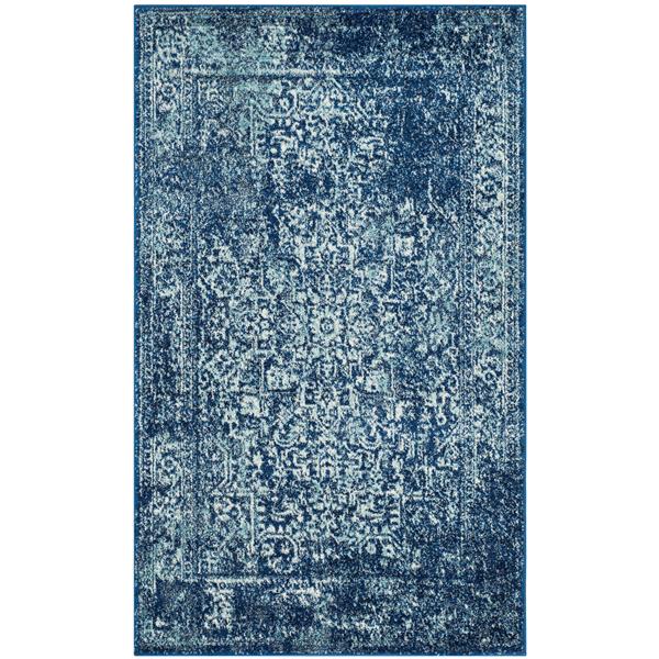 Safavieh Evoke Rug - 3-ft x 5-ft - Polypropylene - Navy Blue/Ivory