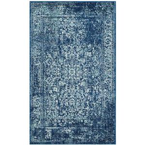 Safavieh Evoke Rug - 3-ft x 5-ft - Polypropylene - Navy Blue/Ivory