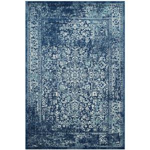 Safavieh Evoke Rug - 4-ft x 6-ft - Polypropylene - Navy Blue/Ivory