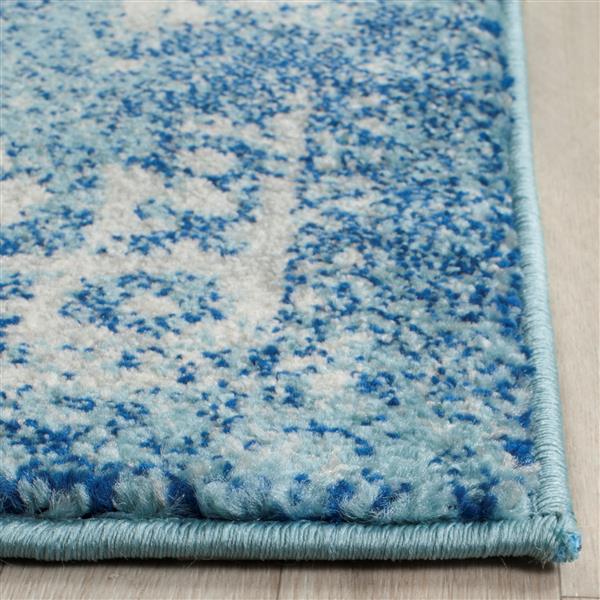 Safavieh Evoke Rug - 2.2-ft x 9-ft - Polypropylene - Blue/Ivory