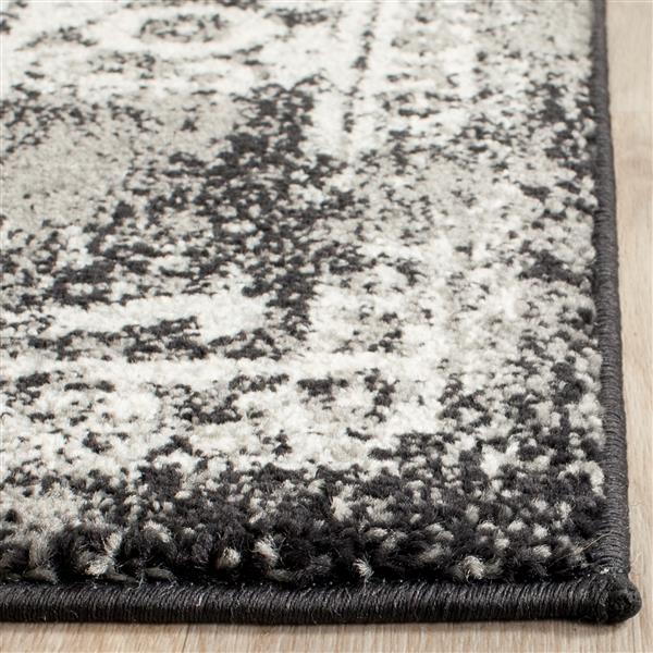 Safavieh Evoke Rug - 12-ft x 18-ft - Polypropylene - Black/Gray