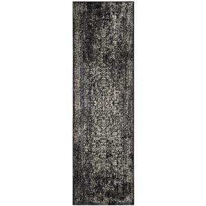 Safavieh Evoke Rug - 2.2-ft x 7-ft - Polypropylene - Black/Gray