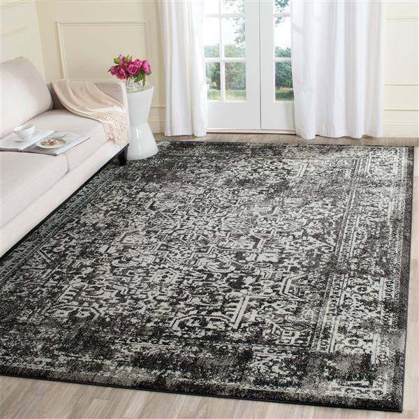 Safavieh Evoke Rug - 2.2-ft x 4-ft - Polypropylene - Black/Gray